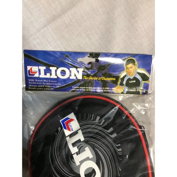 Lion Portable Protective Table Tennis Racket Case Bag Ping Pong Bat Padd Cover - Picture 3 of 5